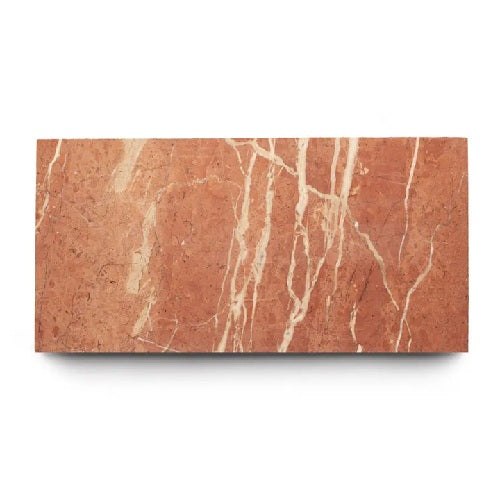 Full Tile Sample - Marble Rosso Alicante Marble Tile - 12" x 24" x 3/8" Honed
