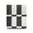 Full Tile Sample - Marble Verona in Carrara & Nero Marquina Marble Pattern - Various Sizes x 3/8" Honed