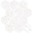Marbles Volakas Silk Porcelain Mosaic - 3" Hexagon