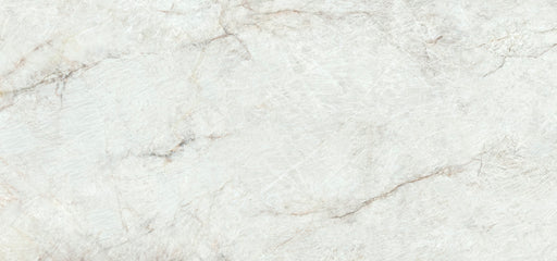 Marmoles Crystal White Polished Porcelain Tile - 24" x 48" x 3/8"