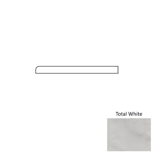 Marrakech Porcelain Total White RNDMARR Quarter Round Glossy 1