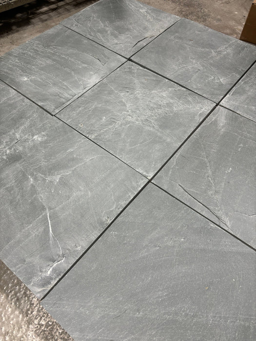 Marsh Green Natural Cleft Slate Tile - 16" x 16"