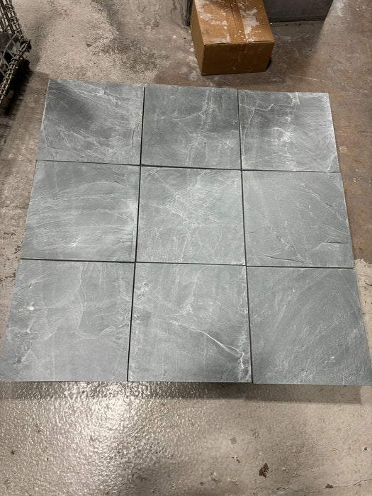 Marsh Green Slate Natural Cleft Tile - 16" x 16" x 5/8" - 7/16"