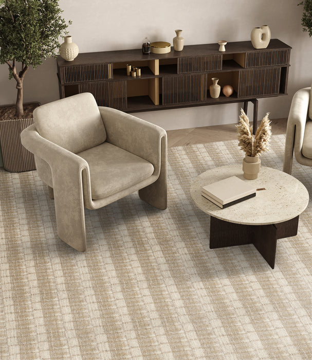 Meadowlands Plaid Wool Flax 31192 Carpet Pattern 2