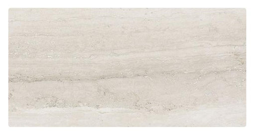 Memento Travertino Polished Porcelain Tile - 24" x 48" x 1/3"