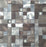 Full Sheet Sample - Metallica Linear #3 Block Random Block Glass Mosaic - 12" x 12" Brushed Aluminum
