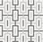 Full Sheet Sample - Soho Midnight Blend Chain Pattern Porcelain Mosaic - 11.50" x 11.50" Matte