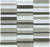 Full Sheet Sample - Aquatica Element Mineral Blend Stacked Glass Mosaic - 1" x 4" Glossy