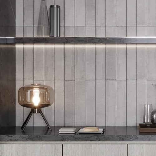 Beatnik Porcelain Cemento Brick  Tile Matte 2