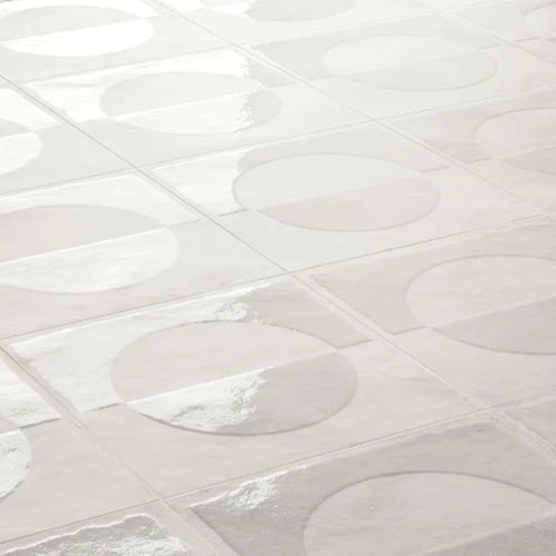 Beatnik Porcelain Cerchi Deco Tile Glossy & Matte 2