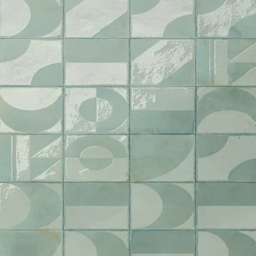 Beatnik Porcelain Forme Deco Tile Glossy & Matte 3