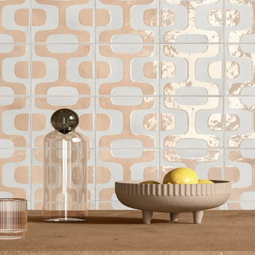 Beatnik Porcelain Ipanema Deco Tile Glossy & Matte 2