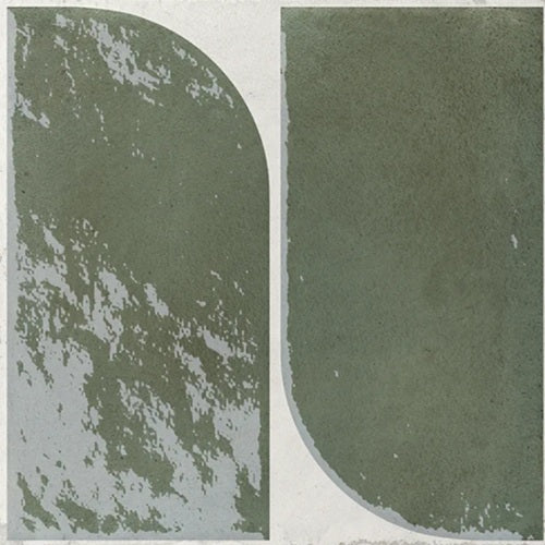 Beatnik Porcelain Tracce Deco Tile Glossy & Matte 1