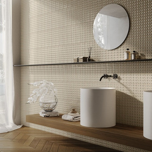 Bermuda Ceramic Sand Tile Crackled 3