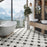 Celestial Porcelain Black Compass Tile Matte 3