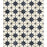 Celestial Porcelain Navy Compass Tile Matte 2