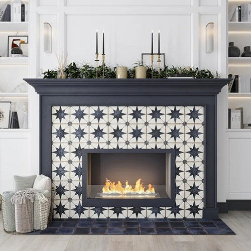 Celestial Porcelain Navy Tile Matte 3