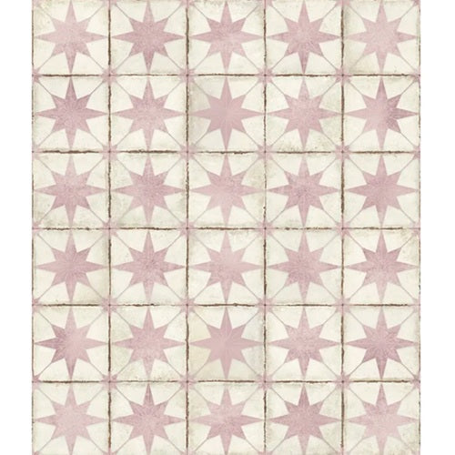 Celestial Porcelain Pink Compass Tile Matte 2