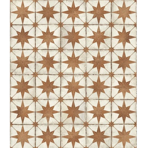 Celestial Porcelain Terracotta Compass Tile Matte 2