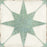 Celestial Porcelain Turquoise Compass Tile Matte 1