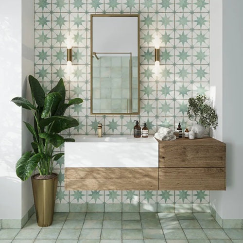 Celestial Porcelain Turquoise Tile Matte 3