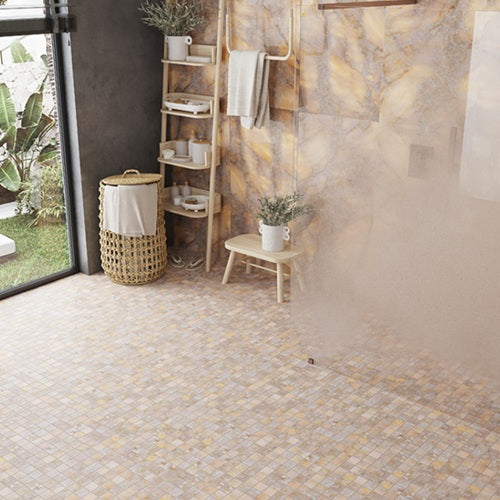 Lucent Porcelain Gold Mosaic Lappato 2