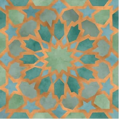 Marakand Porcelain Bukhara Tile Matte 1