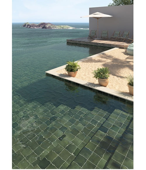 Splash Porcelain Green Tile Glossy 3