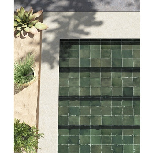 Splash Porcelain Green Tile Glossy 4