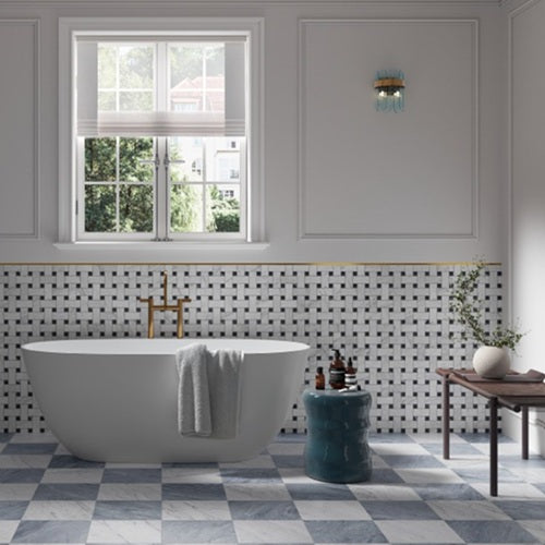 Velanza Blue Porcelain Tile - Matte