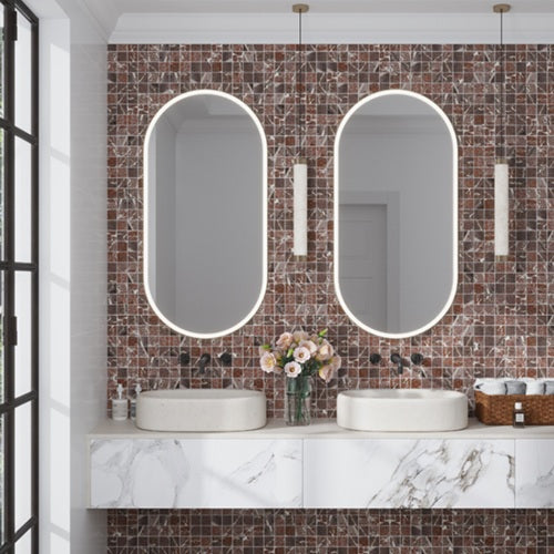 Velanza Porcelain Rosso Mosaic Matte 2