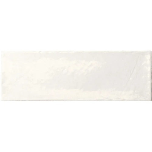 Duetto White Porcelain Tile - Glossy