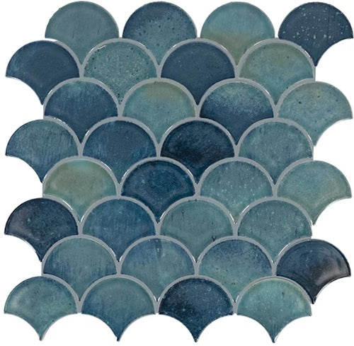 Daltile Miramo MR47 Aqua Microban Glossy Ceramic Mosaic | Lowest