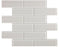 Full Sheet Sample - Aquatica Element Mist Staggered Glass Mosaic - 2" x 6" x 8 MM Glossy