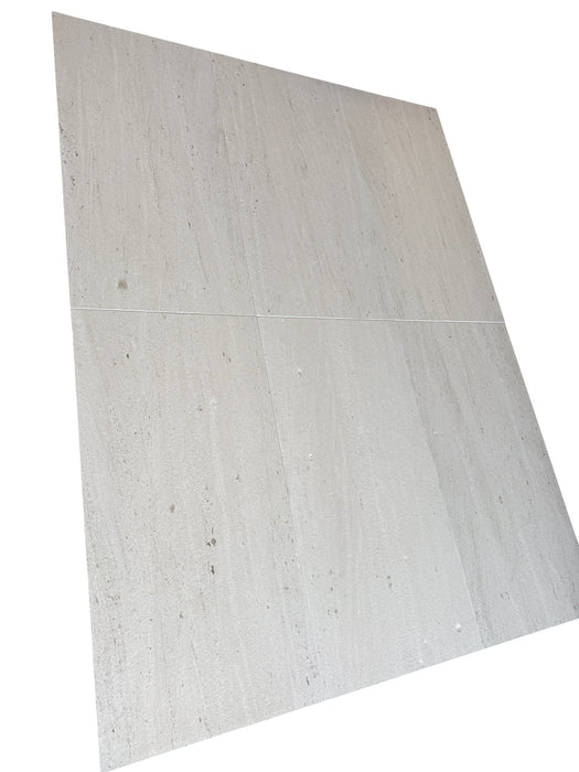 Mocha Cream Limestone Tile - 24" x 48" Brushed