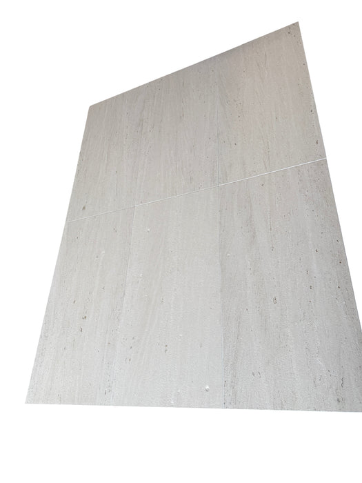 Brushed Mocha Cream Limestone Tile - 24" x 48"