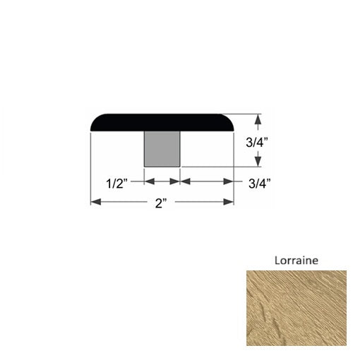 Domaine Wood Lorraine Flat T Molding Urethane 1