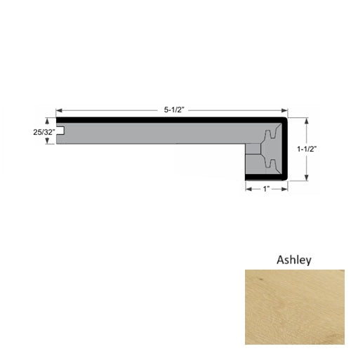 Dover Wood Ashley Square Stair Nose Urethane 1