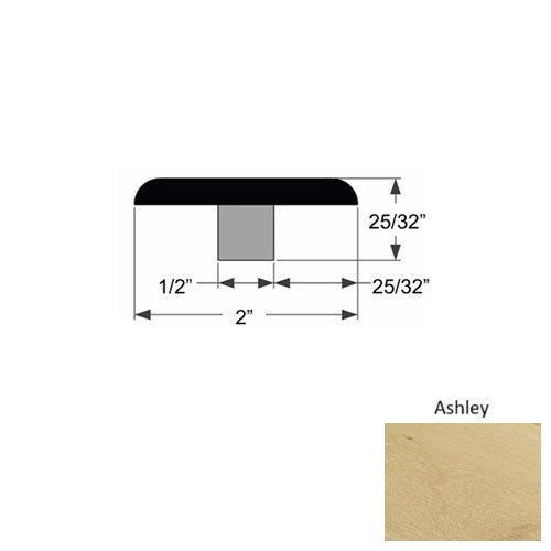 Dover Wood Ashley Flat T Molding Urethane 1