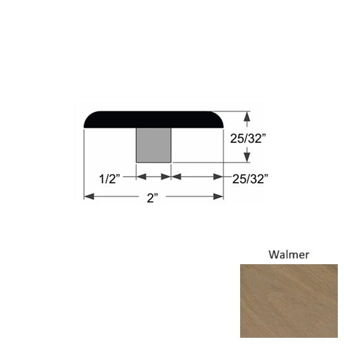 Dover Wood Walmer Flat T Molding Urethane 1
