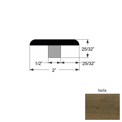 La Grande Wood Isola Flat T Molding Urethane 1