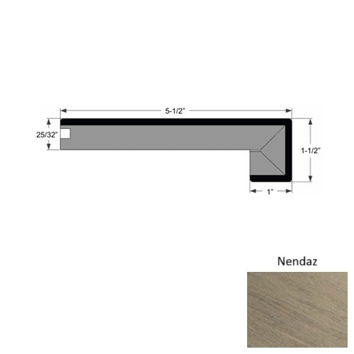 La Grande Wood Nendaz Square Stair Nose Urethane 1