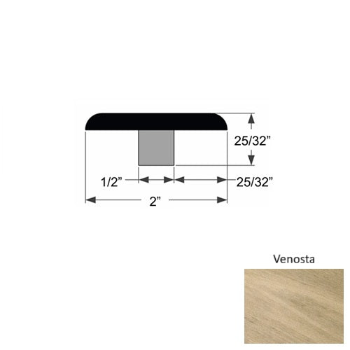 La Grande Wood Venosta Flat T Molding Urethane 1