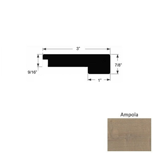 Lago Wood Ampola Square Stair Nose Urethane 1