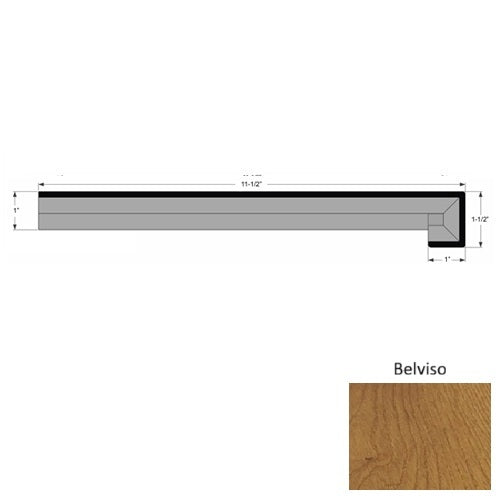 Lago Wood Belviso Square Stair Tread Urethane 1