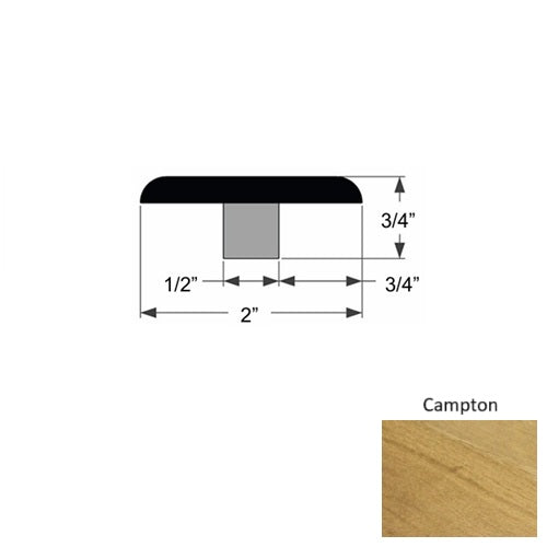 Manor Wood Campton Flat T Molding Urethane 1