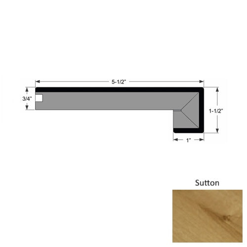 Manor Wood Sutton Square Stair Nose Urethane 1