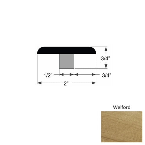 Manor Wood Welford Flat T Molding Urethane 1
