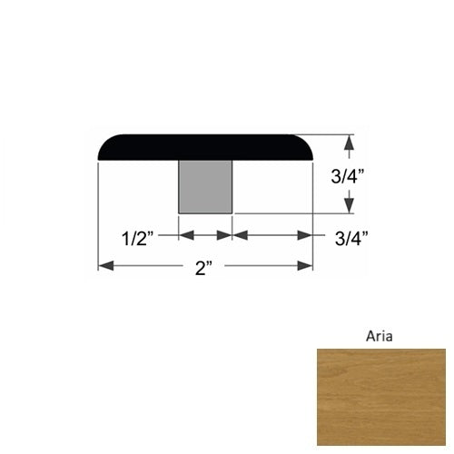 Premio Wood Aria Flat T Molding Urethane 1