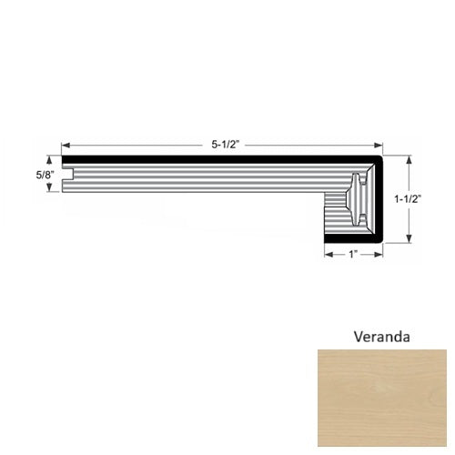 Premio Wood Veranda Square Stair Nose Urethane 1